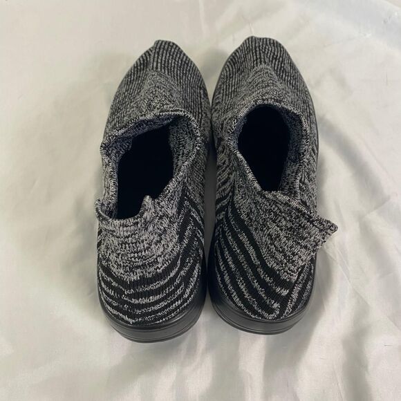 Chunky Slip On Bubble Sole Gray Black Athleisure Workout Gym Running Sneaker 9.5 - Picture 4 of 8